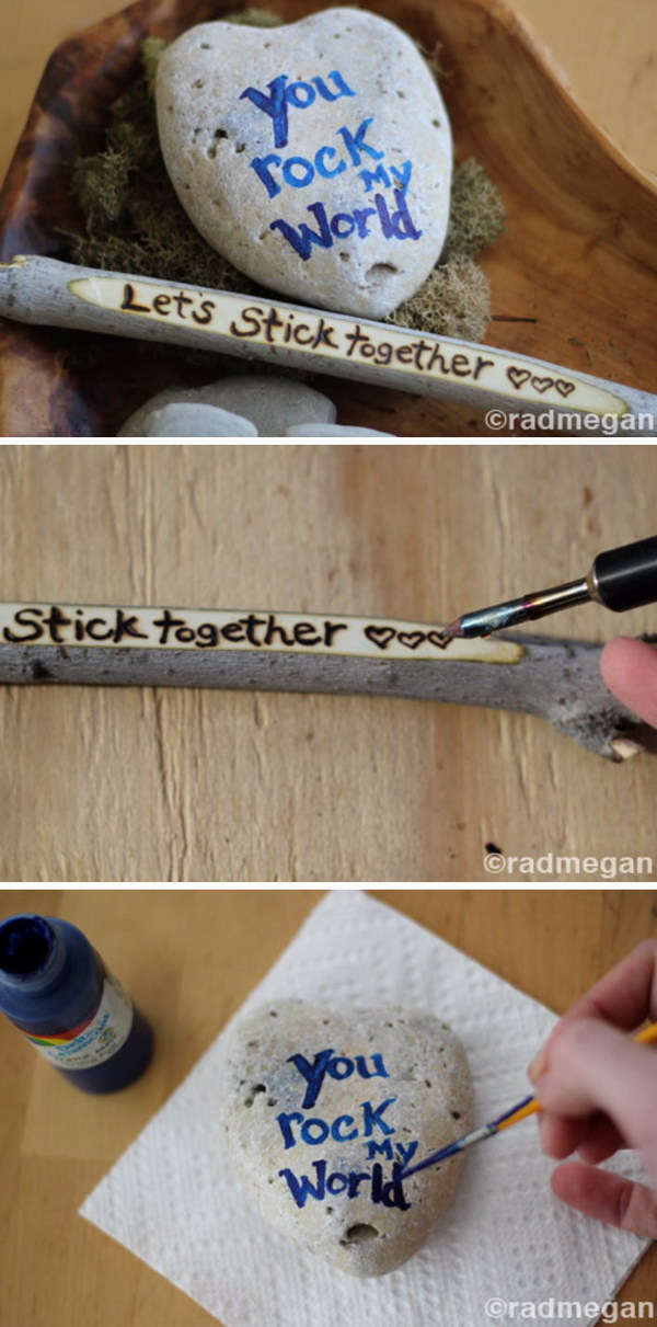 DIY Sticks and Stones Gift. 