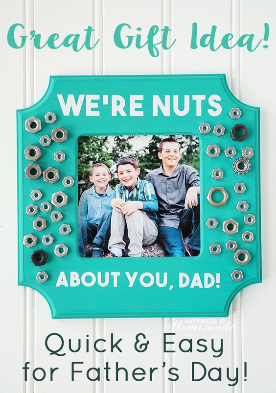 We're Nuts About You Photo Frame. 