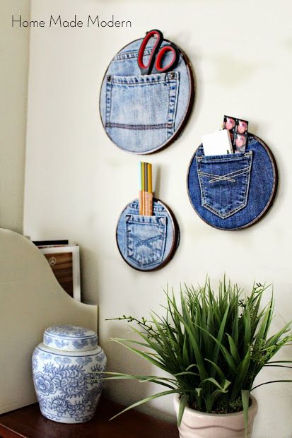 Denim Pocket Organizers. 