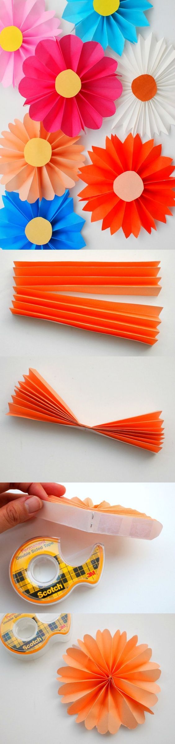 Accordion Paper Flowers. 