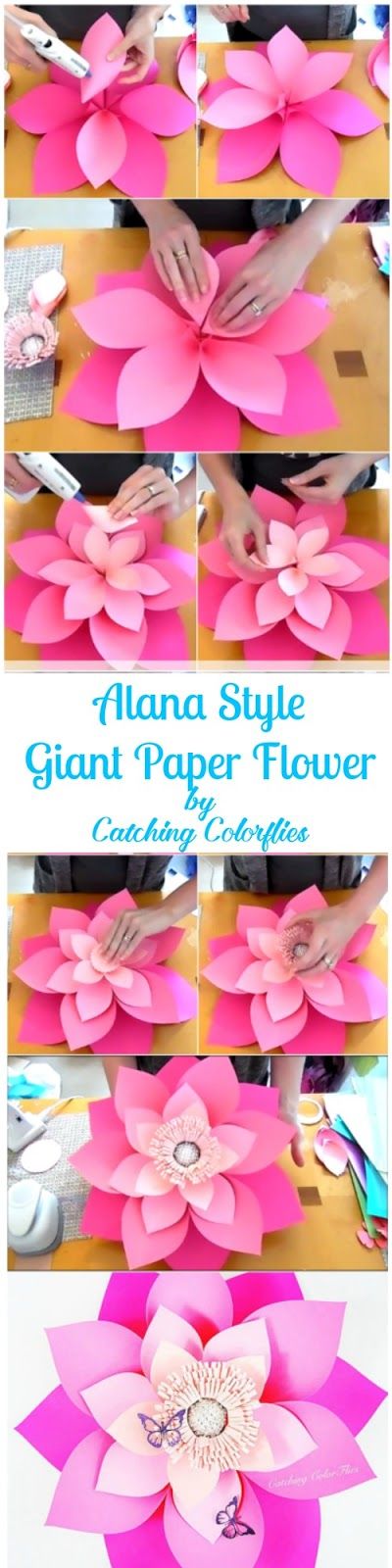 DIY Alana Style Layered Paper Flower. 