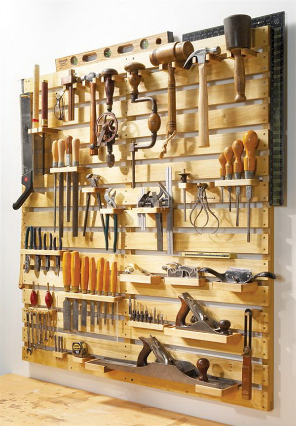 Hold-Everything Tool Rack. 