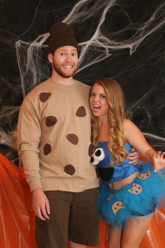 Cookie Monster Couple Costumes . 
