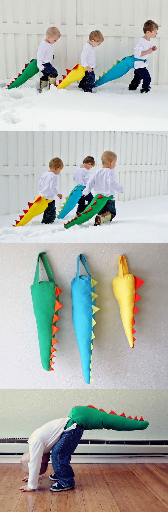 DIY Dinosaur Tails. 