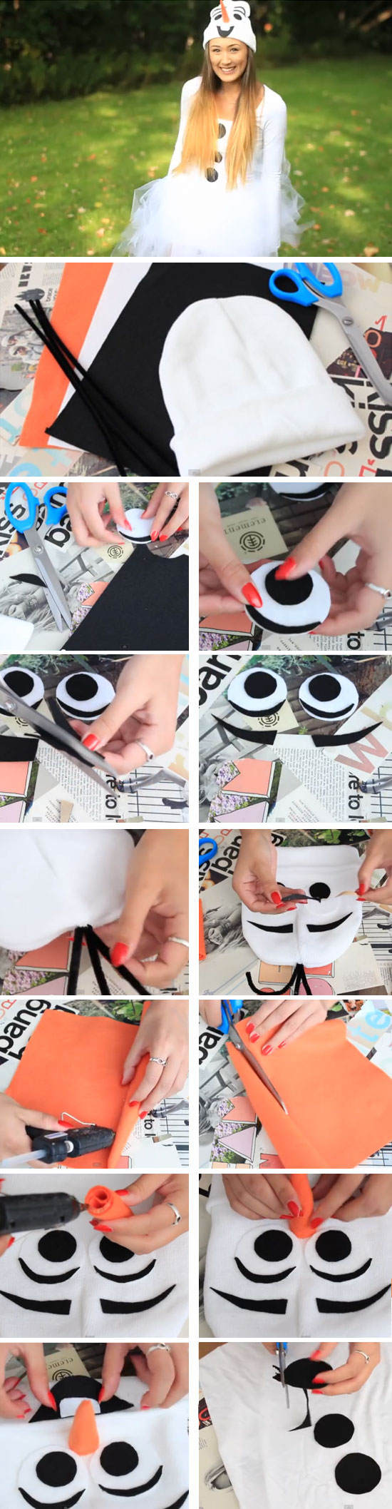 DIY Olaf Costume. 