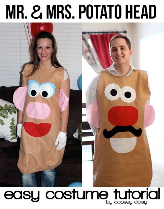 Mr. And Mrs. Potato Head Costume. 