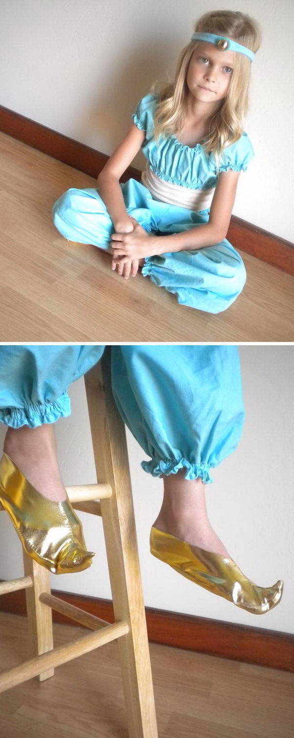 DIY Princess Jasmine Costume. 