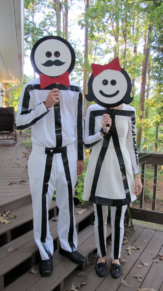 Stick Figure Costume. 