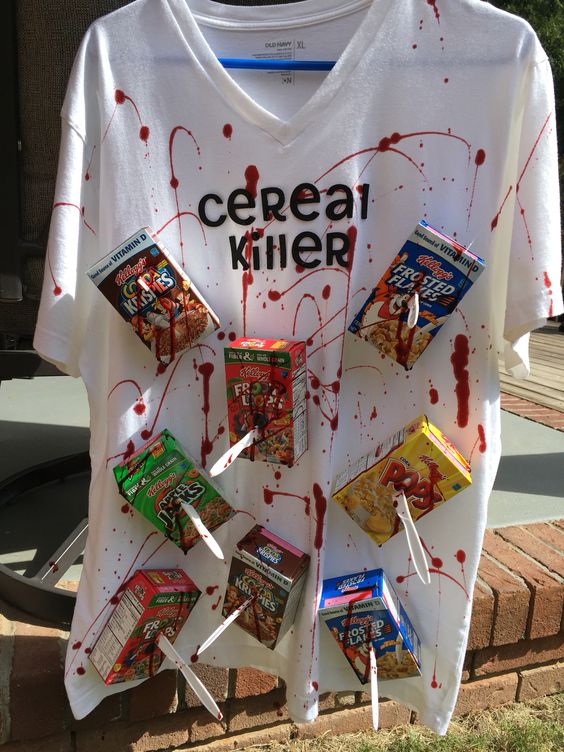 DIY Cereal Killer Halloween Costume. 